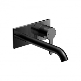 C.1 Однорычажный смеситель для раковины для скрытого монтажа черный матовый