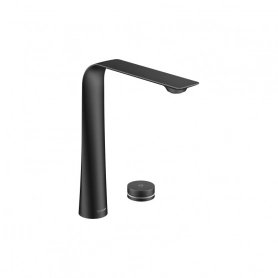 D.1 Электронный смеситель для умывальника на 2 отверстия XL с питанием от сети черный матовый