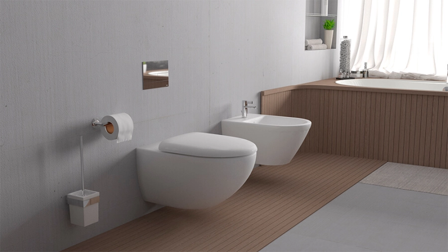 Унитаз подвесной duravit rimless с покрытием wondergliss