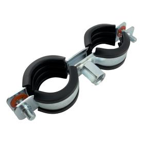 Двойной хомут с EPDM М8/M10 15-18 мм 3/8' с винт-шурупом 8х80 мм и дюбелем
