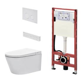 Комплект для установки подвесного унитазом-биде TECEspring Smart L с панелью смыва