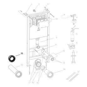 Адаптер DN90 / DN110 TECESpring