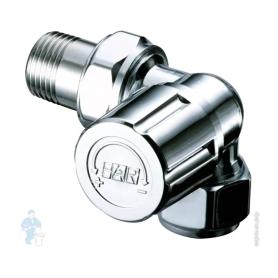 Вентиль термостатический трехосевой правосторонний 1/2' гайка М24х19 серебро