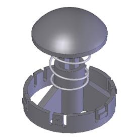 Клапан обратный пластиковый для шаровых кранов DN 25, 32 мм