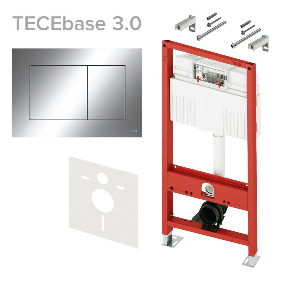 TECE Комплект TECEbase 3.0 с латунным вентилем для установки подвесного унитаза с панелью смыва TECEnow в интернет-магазине