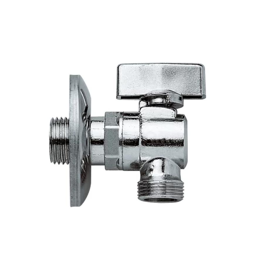 REMER Кран угловой с отражателем НР-НР 1/2