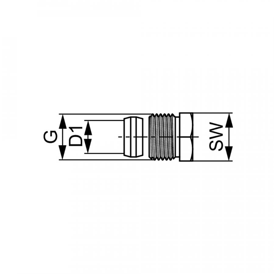 TECE  Соединение концевое для SLHK-патрубков ∅ 15 мм × R 1/2'  717501  - Изображение 3