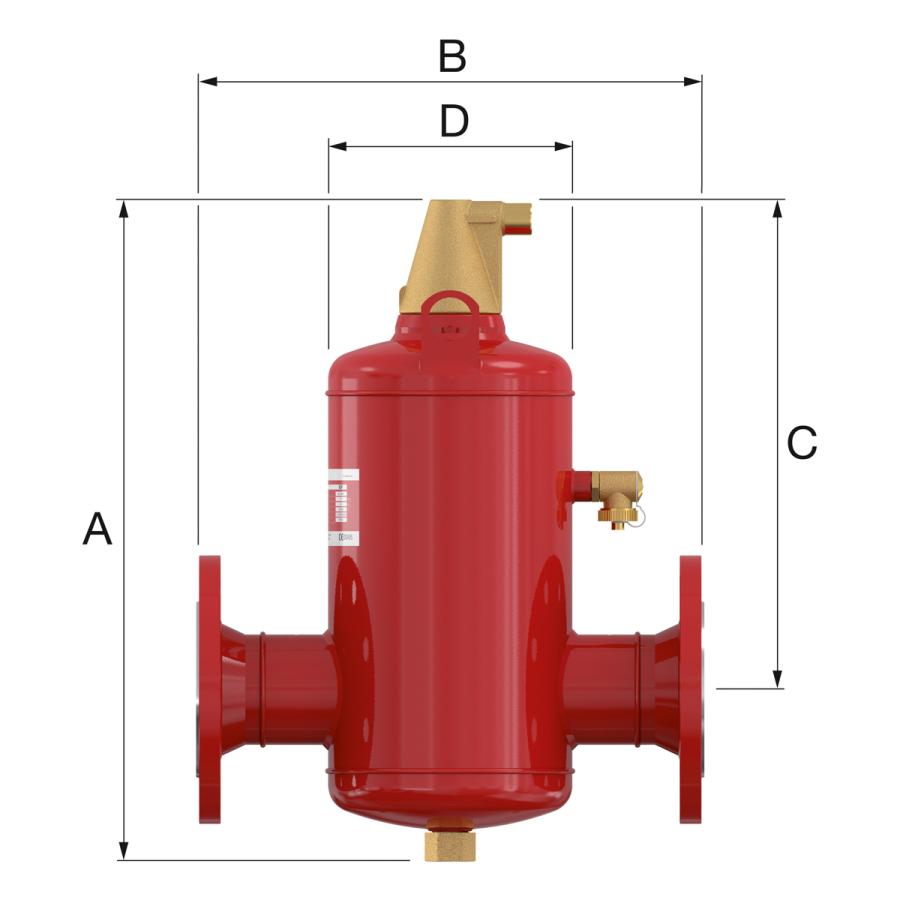 Flamco Сепаратор воздуха Flamcovent R Smart DN 50 мм фланцевое подключение