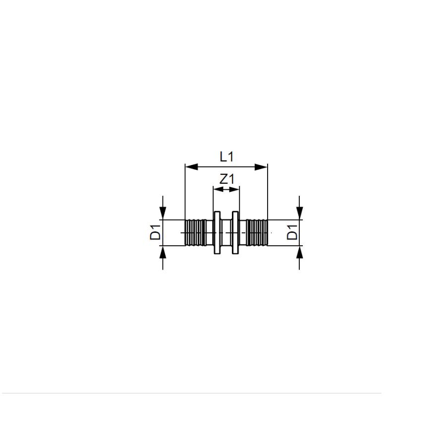 TECE  Соединение труба-труба, латунь 25 × 25,  706025  - Изображение 3