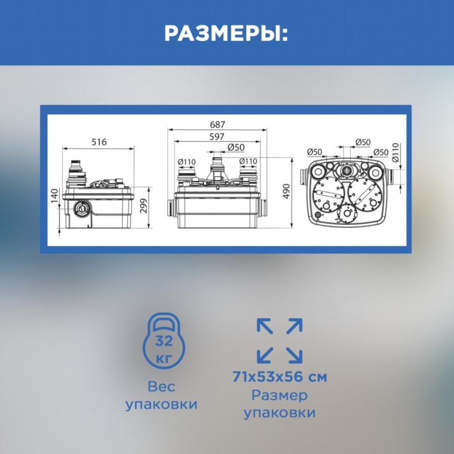 Купить SFA SANICUBIC 2 CLASSIC NM Насосная станция для большого частного или общественного объекта