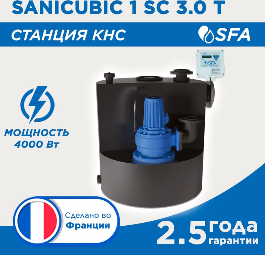 SFA SANICUBIC 1 SC насосная станция для большого количества стоков в многоквартирных домах и больших зданиях