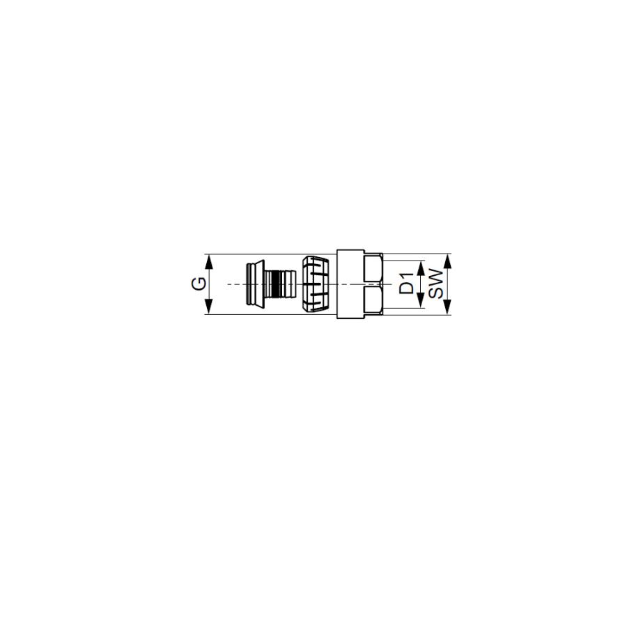 TECE  Концовка разборная (Евроконус) латунь 20 × 3/4'  8740220  - Изображение 2