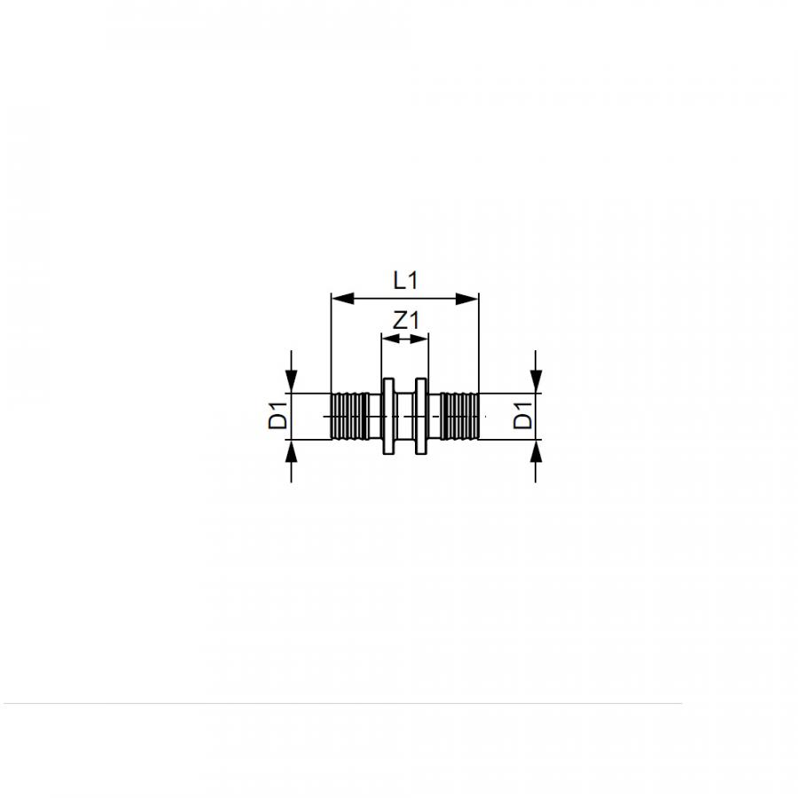 TECE  Соединение труба-труба, латунь 16 × 16  766016  - Изображение 3