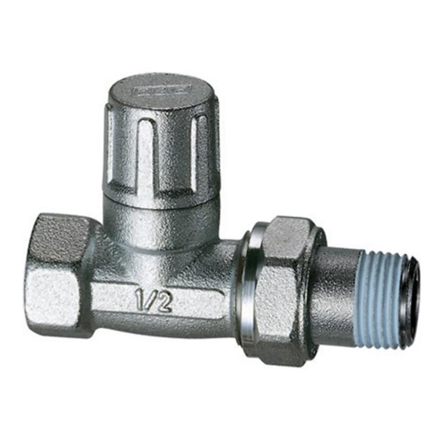 FAR Хромированный угловой прямой вентиль ВР, уплотнитель Loctite Dri-Seal FV 1400 12