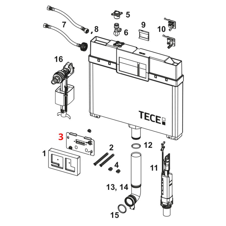 TECE Съёмная крышка бачка TECE Octa