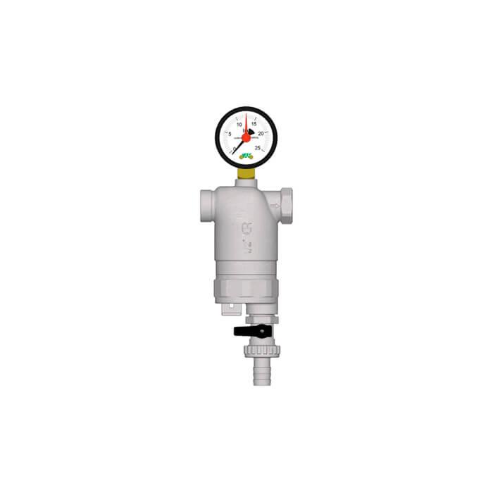 FAR Фильтр с манометром, хромированный НР-НР