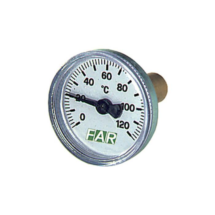 FAR  Термометр Ø40 мм 3/8” шкала 0-120°C  FA 2650  - Изображение 1