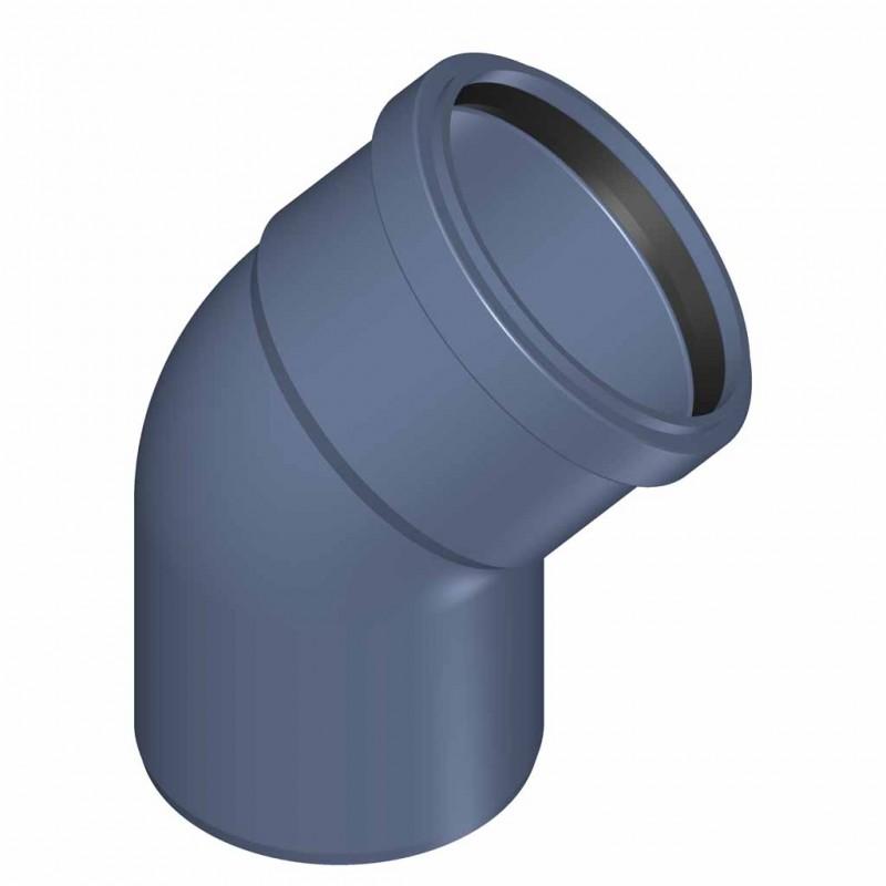 POLO-KAL  Шумопоглощающий отвод канализационный 90-45°  02172  - Изображение 1