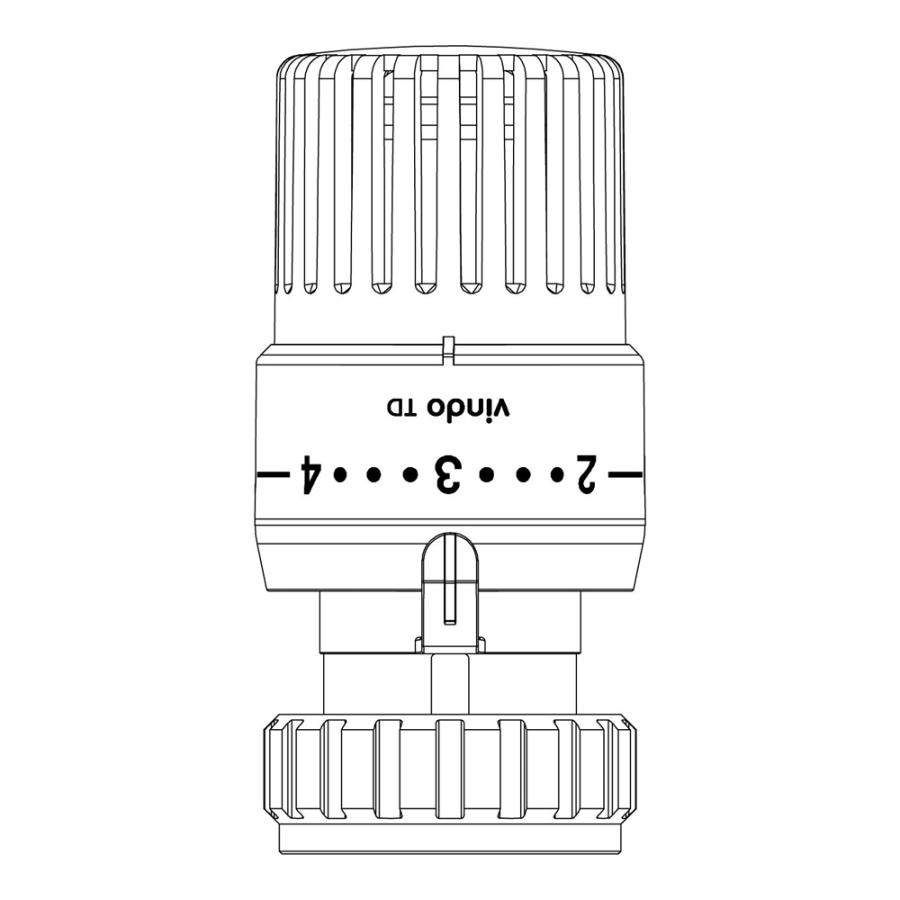 Oventrop Термостат Vindo TD с нулевой отметкой белый в интернет-магазине