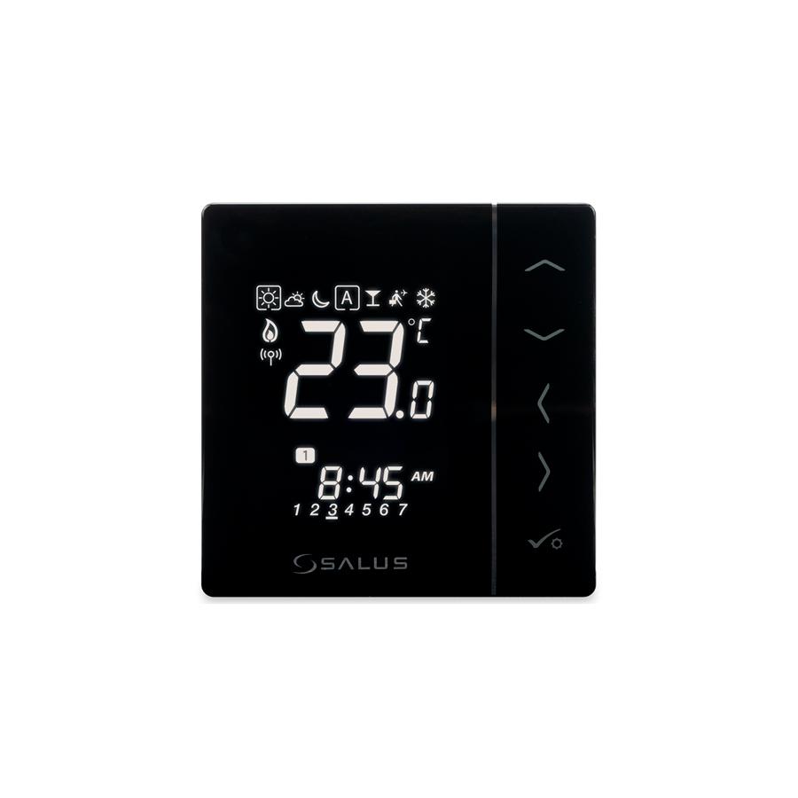 SALUS Smart Home  Беспроводной электронный терморегулятор 220В черный  VS10BRF  - Изображение 1