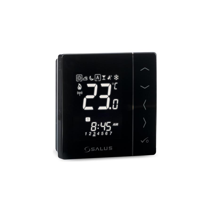 SALUS Smart Home  Беспроводной электронный терморегулятор 220В черный  VS10BRF  - Изображение 2