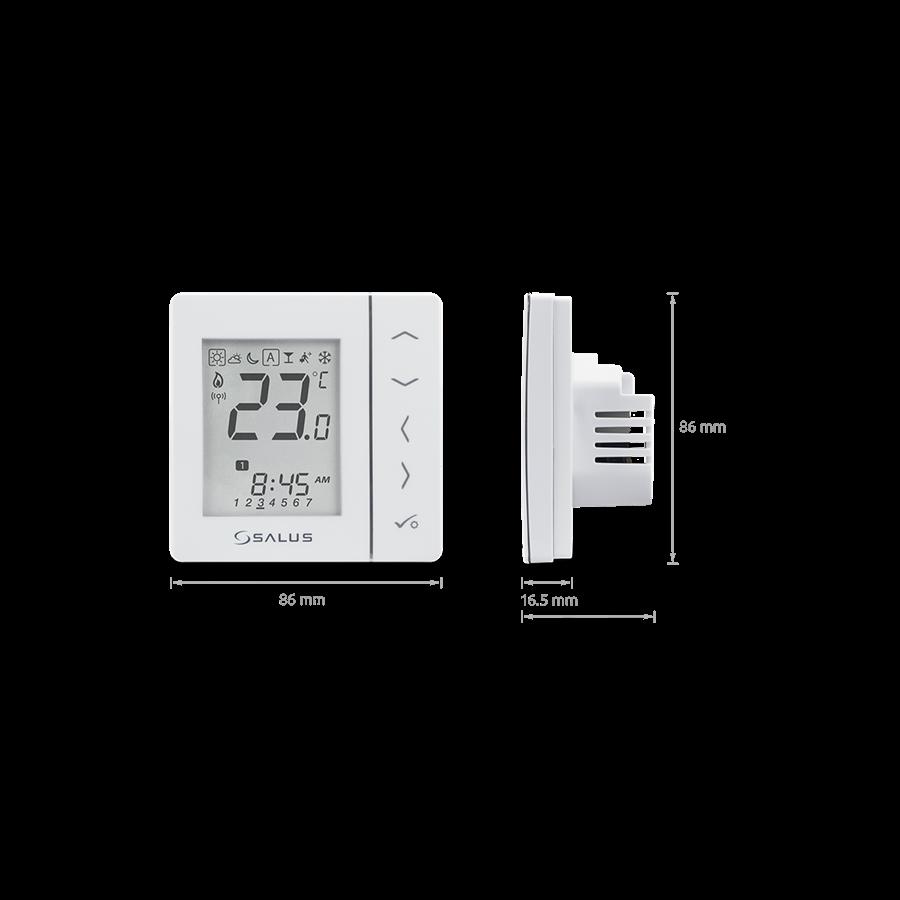 SALUS Smart Home  Беспроводной электронный терморегулятор 220В белый  VS10WRF  - Изображение 3