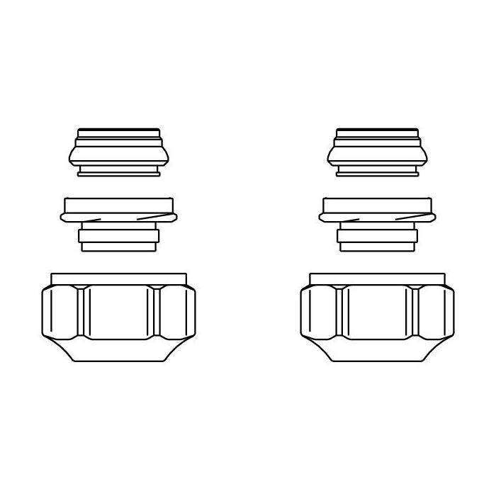 Oventrop Присоединительный набор со стяжным кольцом Ofix CEP 2 шт 1016843 - Изображение 5