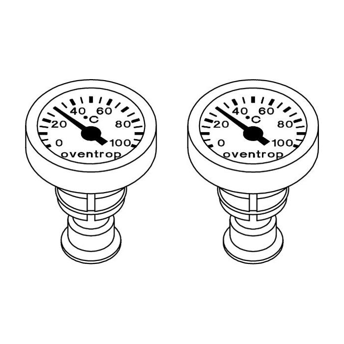 Oventrop Термометр для переобрудования Optibal P красный и синий в комплекте для DN 25/32