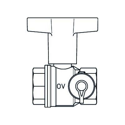 Oventrop Шаровый кран Optibal со сливным краном DN 15