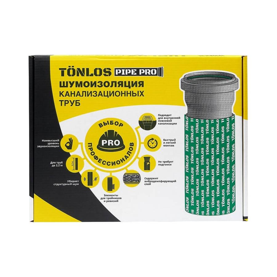 TONLOS Шумоизоляции канализационных труб Pipe Pro 4640107331957