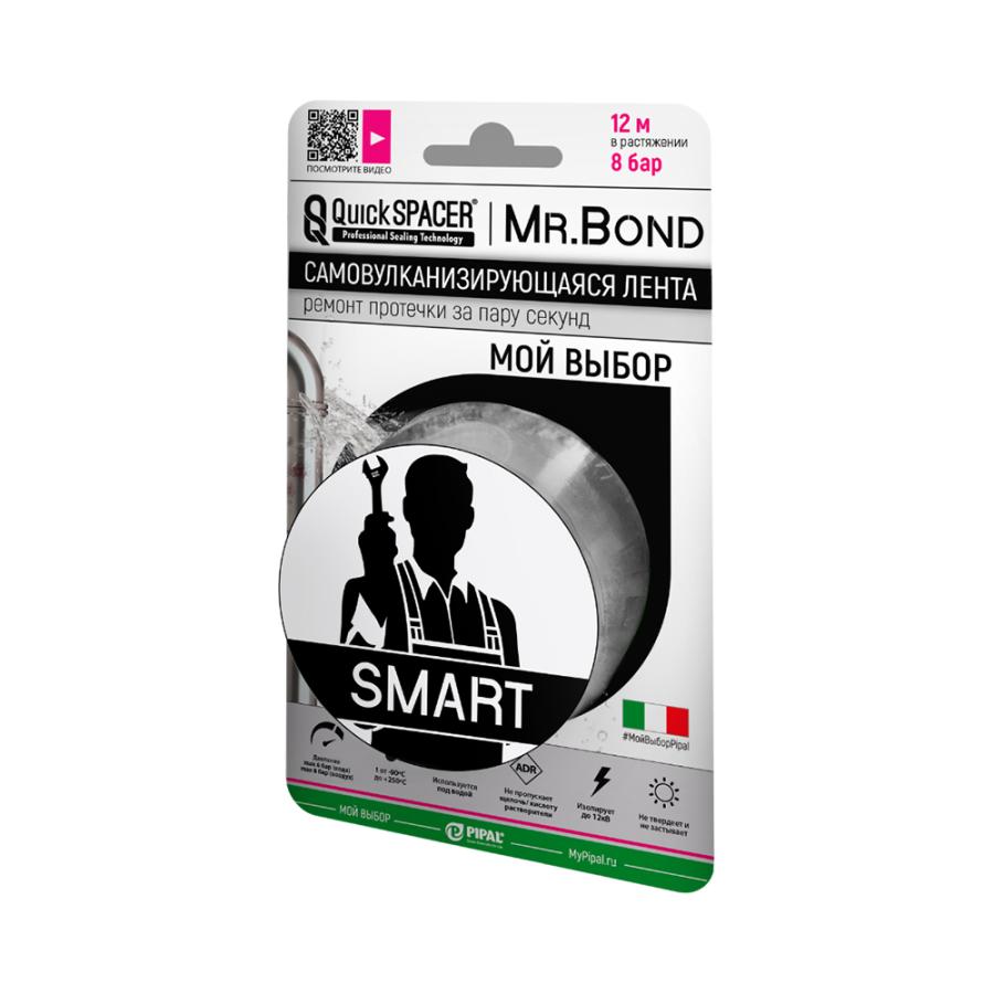 Pipal mrBond  Универсальное средство для оперативного ремонта  QuickSPACER® Mr.Bond® SMART 8 бар, 25,4 мм серый  201250002  - Изображение 1