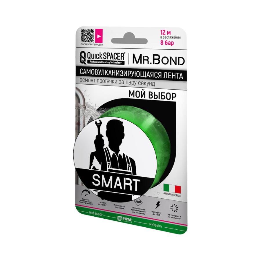 Pipal mrBond  Универсальное средство для оперативного ремонта  QuickSPACER® Mr.Bond® SMART 8 бар, 25,4 мм Зеленый,  201250004  - Изображение 1