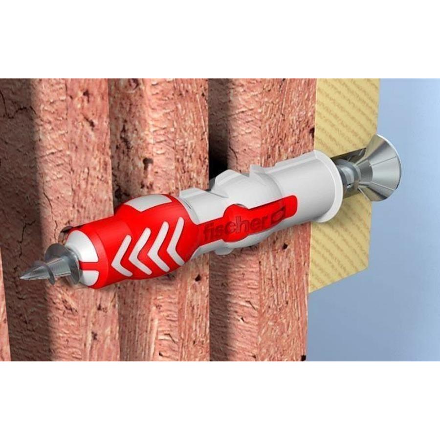 Купить fischer DUOPOWER S двухкомпонентный нейлоновый дюбель с саморезом