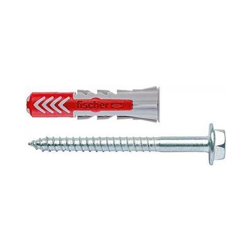 fischer DUOPOWER S двухкомпонентный нейлоновый дюбель с саморезом 555110