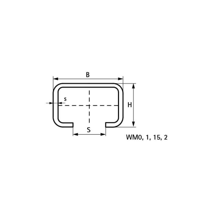 Walraven  BIS RapidRail Профиль монтажный L=2000 мм WM15 - 30 х 20 х 1,80  6505015R  - Изображение 2
