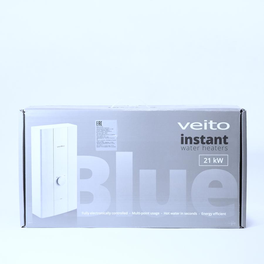 Veito Проточный водонагреватель модель BLUE 5-18-21 кВт белый 951048 - Изображение 6