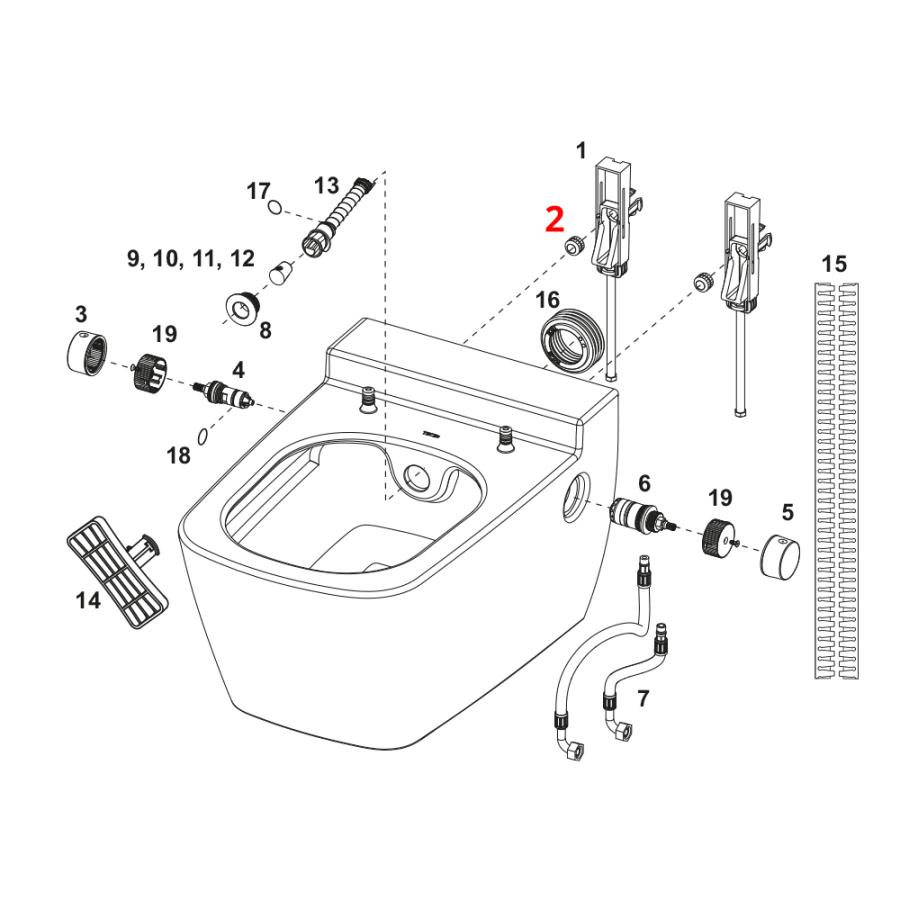 TECE Гайки с насечкой (2 шт.)