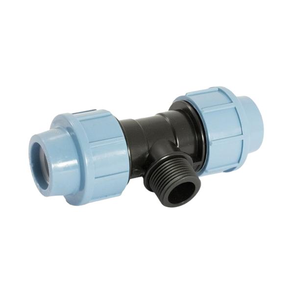 UNIPUMP Фитинг для труб ПНД - Тройник с наружной резьбой D25x3/4