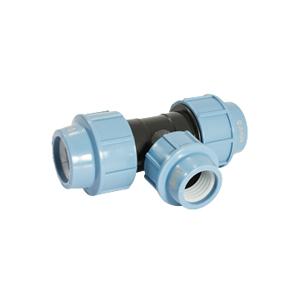 UNIPUMP Фитинг для труб ПНД - Редукционный тройник D32x25x32 99733