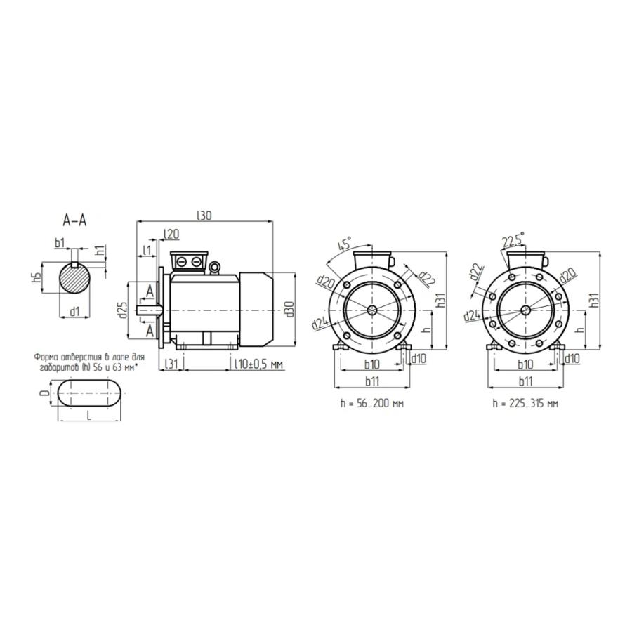 UNIPUMP Электродвигатель АИР 80A4 Ал IM1081 корпус алюминий ТМ БЭЗ