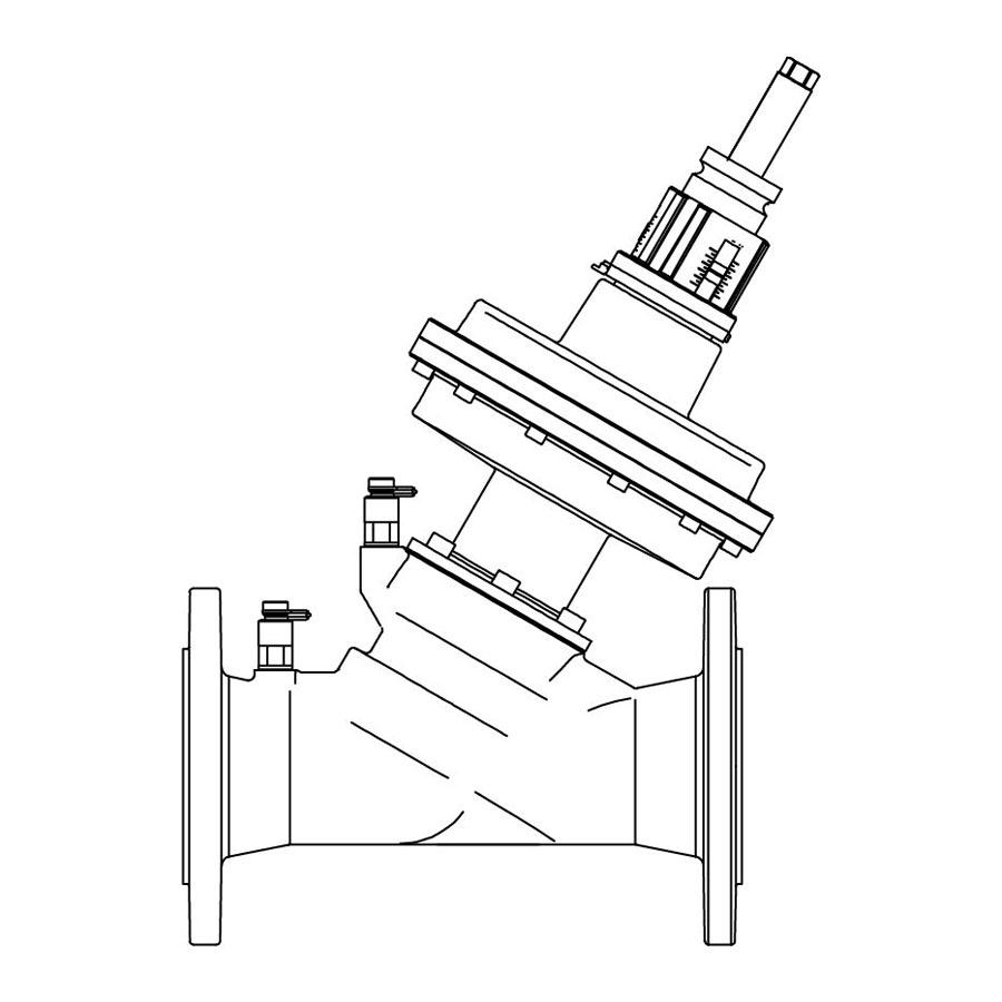 Oventrop Cocon QFC Балансировочно-регулирующий вентиль DN 150 PN 25 с фланецем classic 36,0-150,0 м³/ч