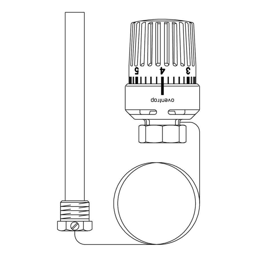 Oventrop Термостат с погружным датчиком 5 м М 30 х 1,5 t 40-70 С изображение