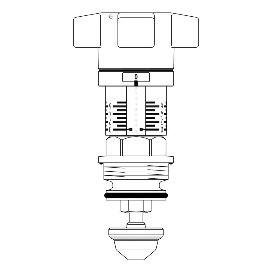 Oventrop Вентильная часть для бронзовых вентилей Hydrocontrol VTR/VPR/MTR/MPR/VFC, DN 50