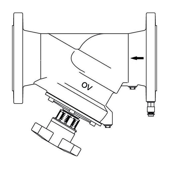 Купить Oventrop Вентиль регулирующий Hydrocontrol MFC чугунный фланец DIN EN 1092-2 DN 65 PN 16