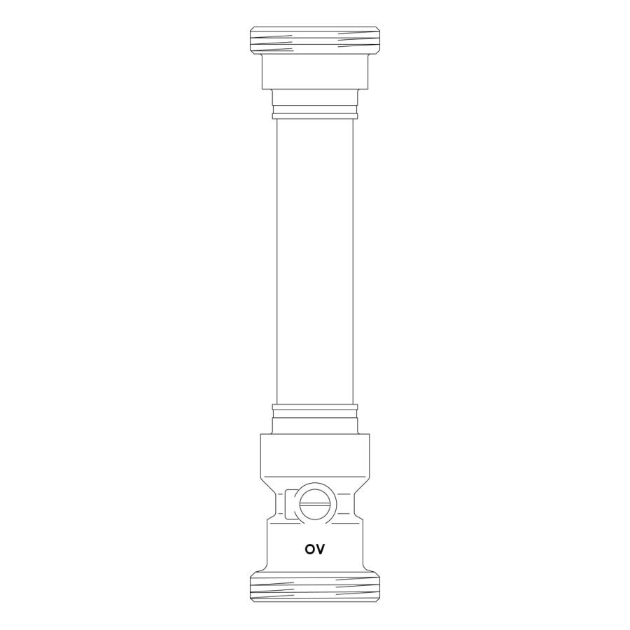Oventrop Фланцевая трубка с обратным клапаном для Regumat DN 25 130 212 мм