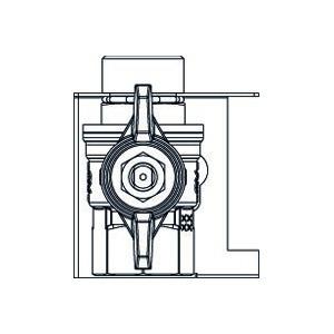 Купить Oventrop Набор шаровых кранов для Regudis W-HTF с присоединением циркуляционной линии