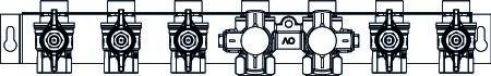 Купить Oventrop Шина для подключения с ШК с функцией промывки снабжающего трубопровода