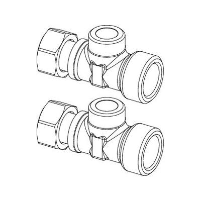 Oventrop Элементы для подключения отопительного контура G ¾ ВР Набор  2 штуки