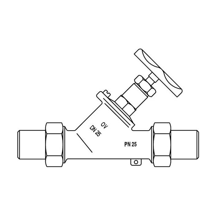Oventrop Запорный вентиль для стояков DN 15 PN 25