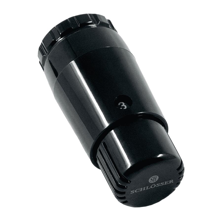 Schlosser Термостатическая головка MINI Diamant M30x1,5 601100033 Ral 9005